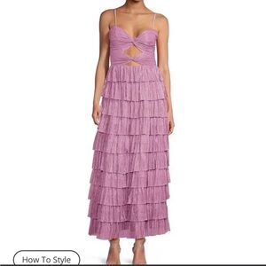 Gianni Bini Purple/Pink Cutout Formal Dress Size 6